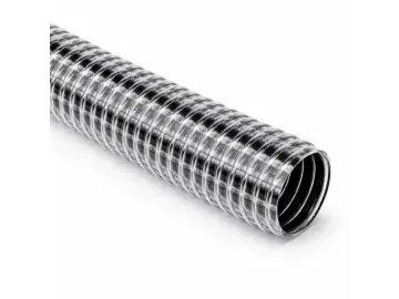 Superflex+ Industriesaugschlauch PVC – vakuumfest, flexibel, verstärkt, 15 m (ID 32–51 mm)
