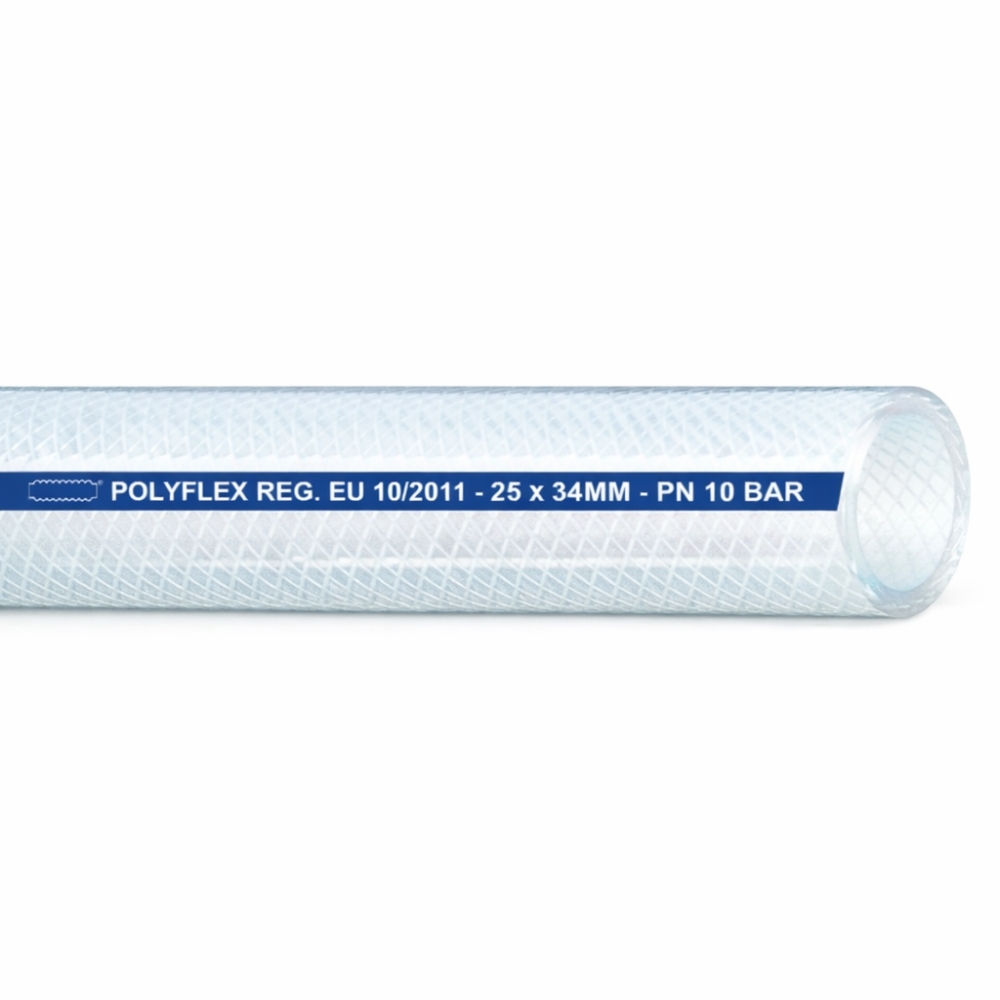 Bild 1 von PVC Luftdruckschlauch lebensmittelecht POLYFLEX  / (Schlauchgröße: Innen x Aussen) 8 x 14 mm