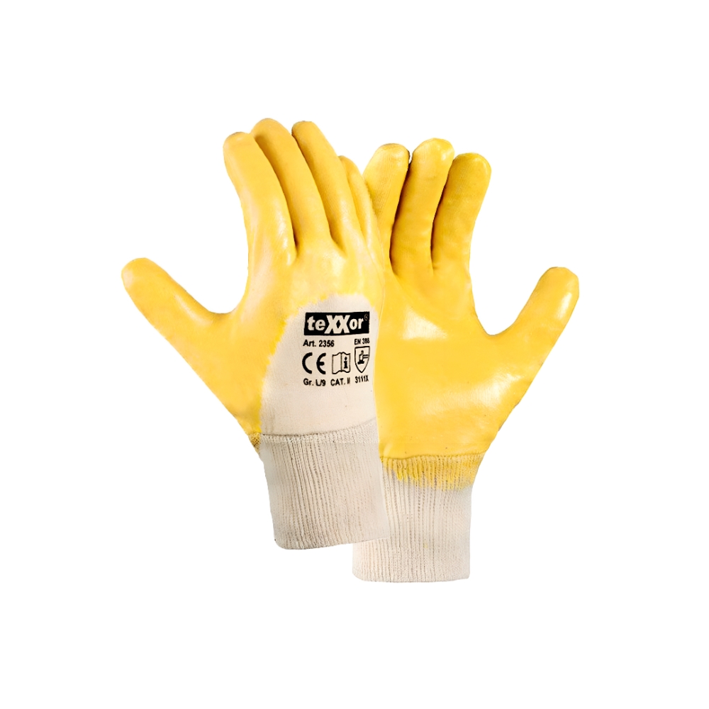 Bild 1 von Montagehandschuhe Nitril Gelb-Beschichtet für Tankschutz  / (Grösse) XXL / 11