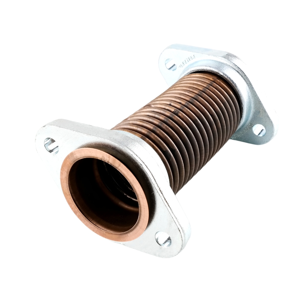 Bild 1 von Wellrohr Bronze mit Stahlflansch oval 50mm x 240mm