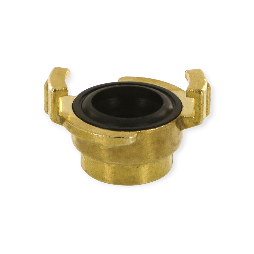 Bild 1 von Wasserschlaucharmatur mit Innengewinde – Messing, 40 mm Klauenabstand, NBR-Dichtung  / (Innengewinde) 1 1/4