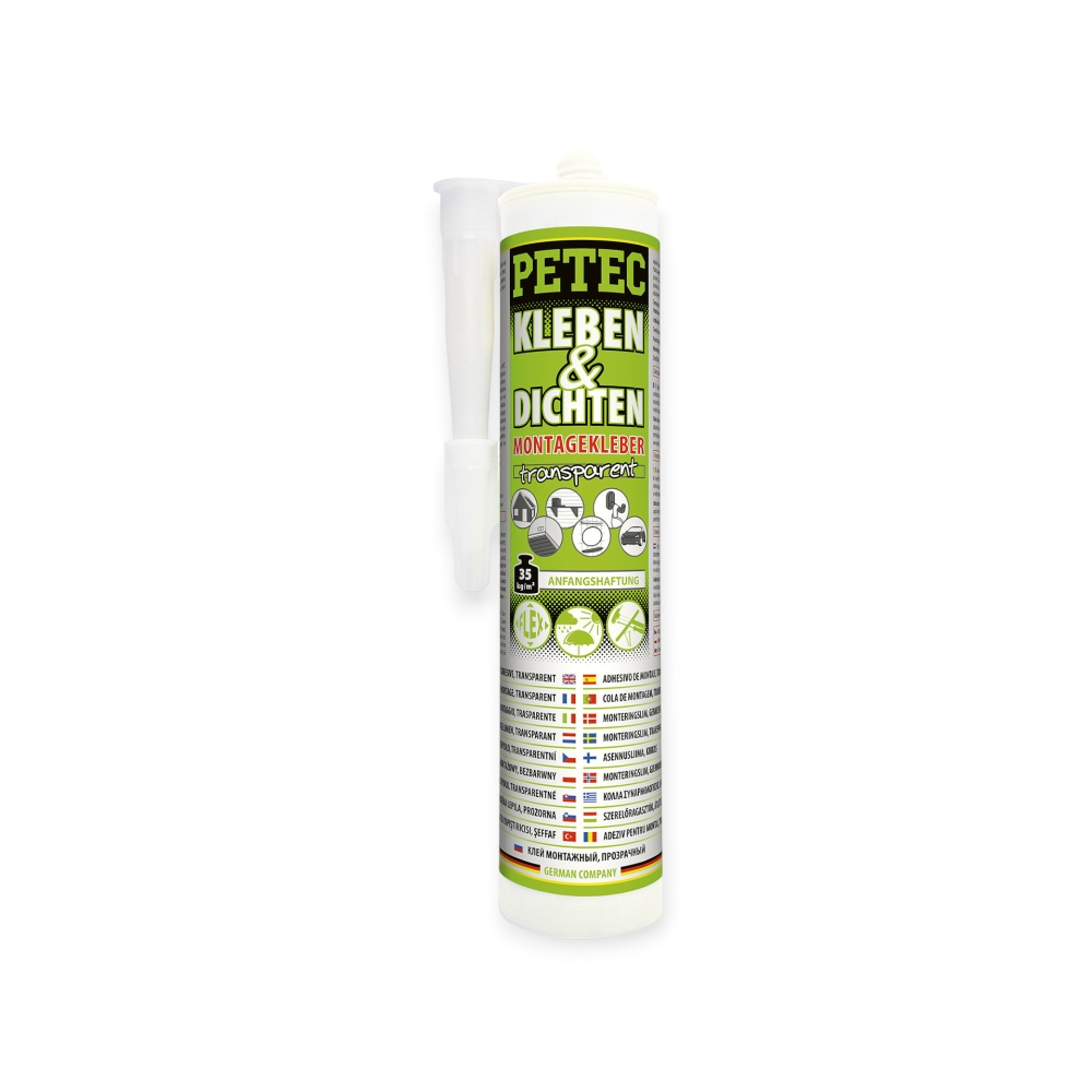 Bild 1 von PETEC Kleben & Dichten Montagekleber transparent 290ml