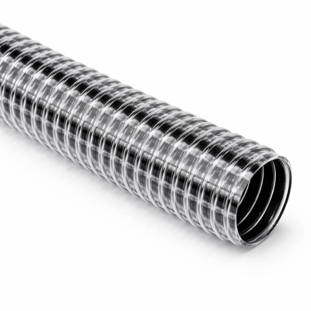 Bild 1 von Superflex+ Industriesaugschlauch PVC – vakuumfest & flexibel, ID 32–51 mm, 15 m