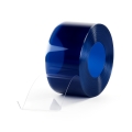 PVC Streifen Lamellen 200x2mm blau-transparent