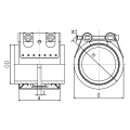 Bild 2 von Rohrkupplung mit NBR Grip-E Dichtung Ölfest in W2  / (Durchmesser (innen)) 101,6 mm